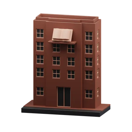 Edifício escolar  3D Icon