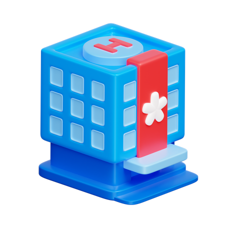 Edifício Hospitalar  3D Icon