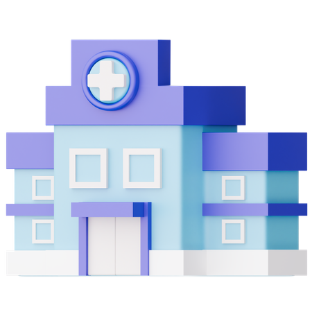 Edifício Hospitalar  3D Icon