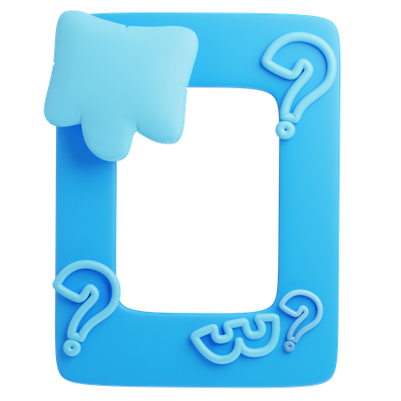 Pregunta  3D Icon
