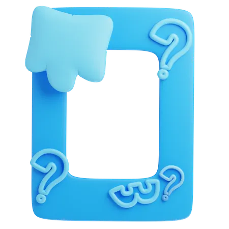 Pregunta  3D Icon