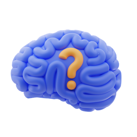 Pregunta cerebral  3D Icon