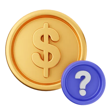 Pregunta de dinero  3D Icon