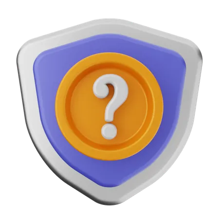 Pregunta escudo de proteccion  3D Icon