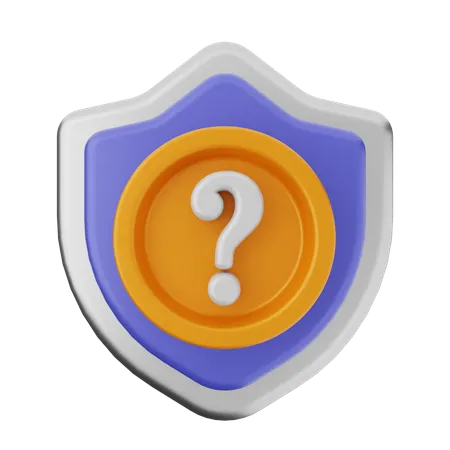 Pregunta escudo de proteccion  3D Icon