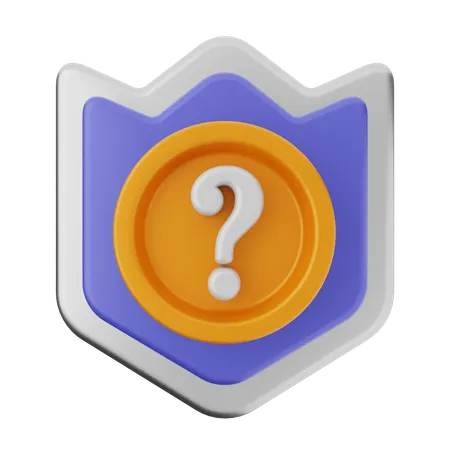 Pregunta escudo de proteccion  3D Icon