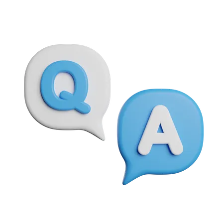 Pregunta Y Respuesta 3D Icon
