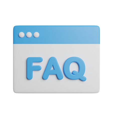 Preguntas frecuentes en línea  3D Icon