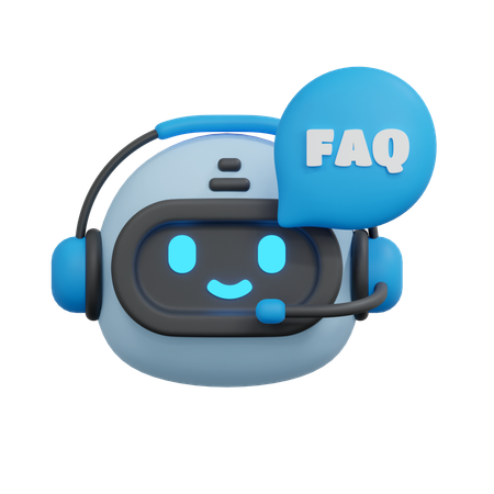 Chatbot de preguntas frecuentes  3D Icon