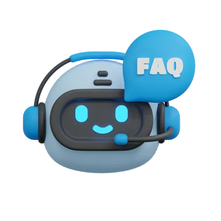 Chatbot de preguntas frecuentes  3D Icon