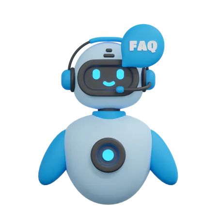 Chatbot de preguntas frecuentes  3D Icon