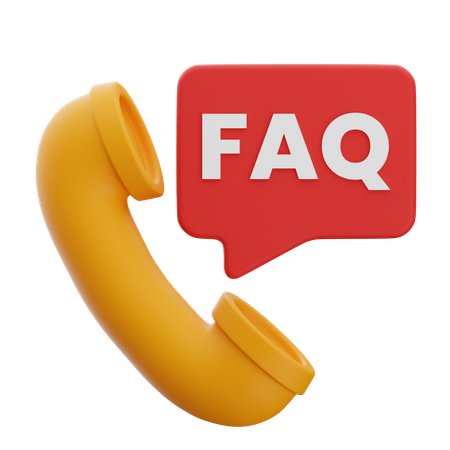 Llamada de preguntas frecuentes  3D Icon