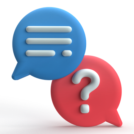 Preguntas frecuentes del chat  3D Icon