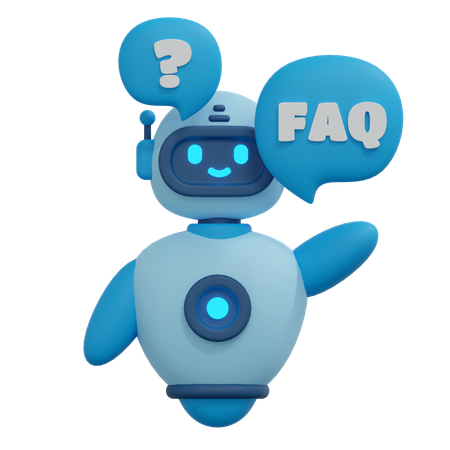 Chatbot de preguntas frecuentes  3D Icon