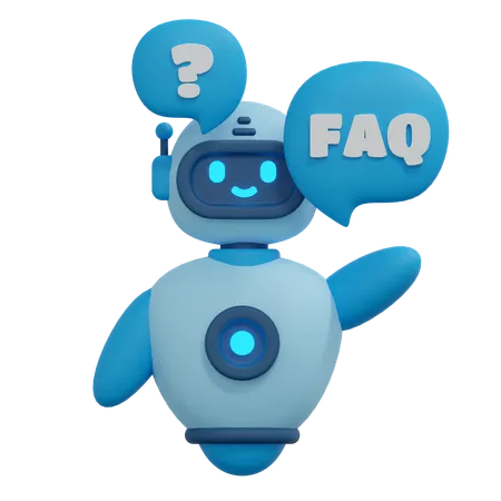 Chatbot de preguntas frecuentes  3D Icon