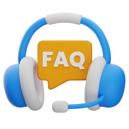 Preguntas frecuentes de servicio al cliente  3D Icon