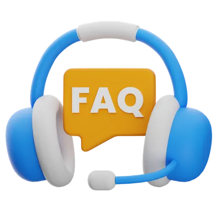 Preguntas frecuentes de servicio al cliente  3D Icon