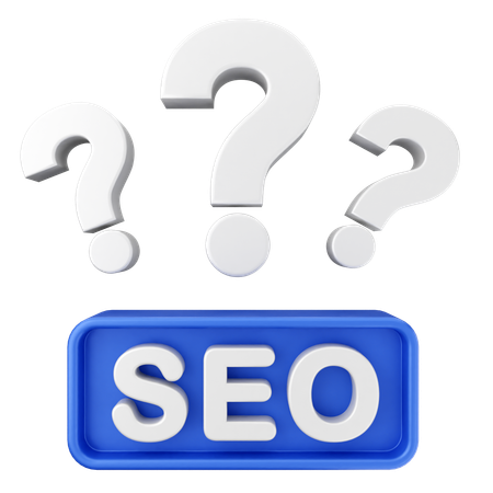 Preguntas frecuentes sobre SEO  3D Icon