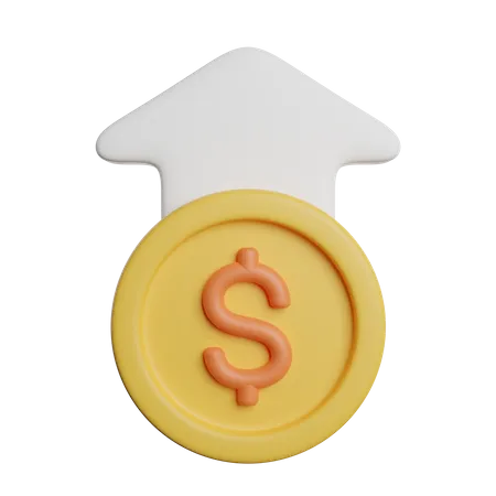 Gewinn Und Einkommenssteigerung 3D Icon