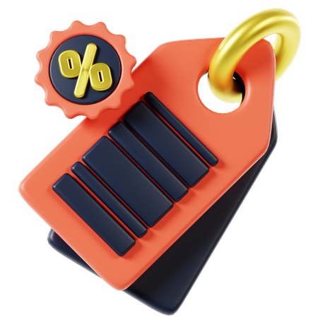 Preisschild-Strichcode  3D Icon