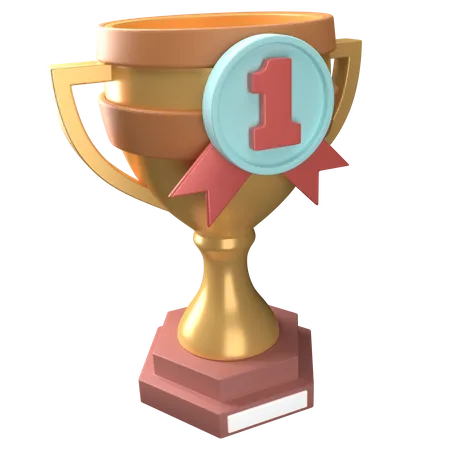 Premier trophée  3D Icon