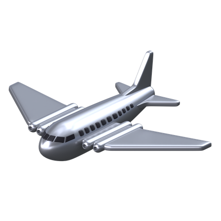 Premier vol en avion commercial  3D Icon