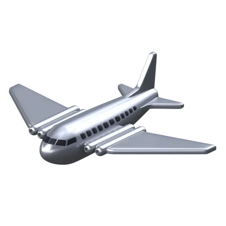 Premier vol en avion commercial  3D Icon