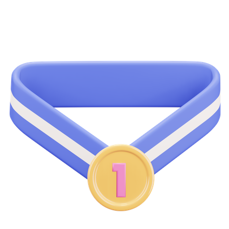 Première médaille  3D Illustration