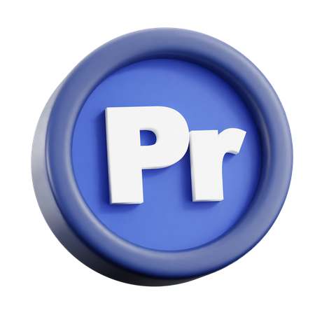 Premiere Pro  3D Icon