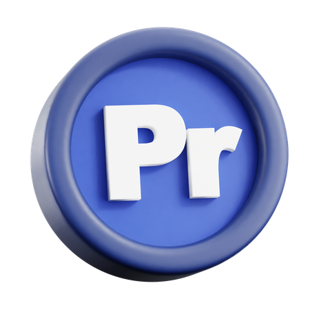 Premiere Pro  3D Icon