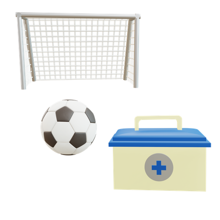 Premiers secours en football  3D Icon