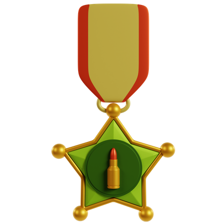 Premio al Servicio Militar Honorable  3D Icon