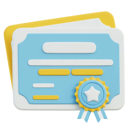 Premio de certificación  3D Icon