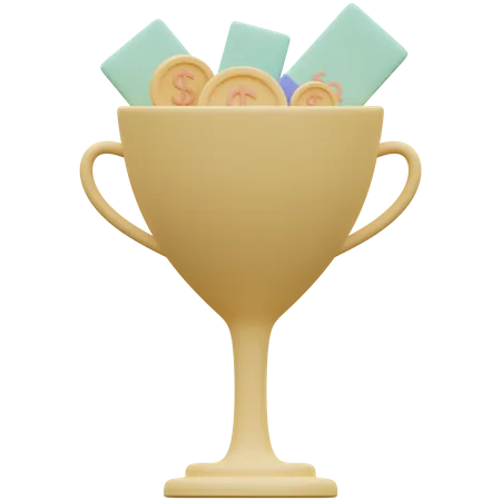 Premio en dinero  3D Icon