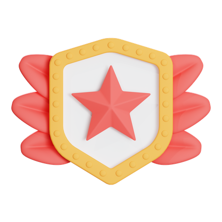 Escudo de premio  3D Icon