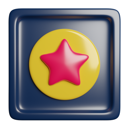 Prêmio estrela  3D Icon