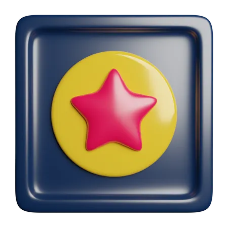 Prêmio estrela  3D Icon