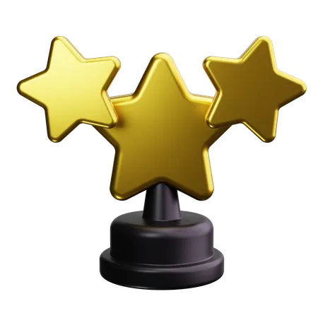 Prêmio estrela  3D Icon