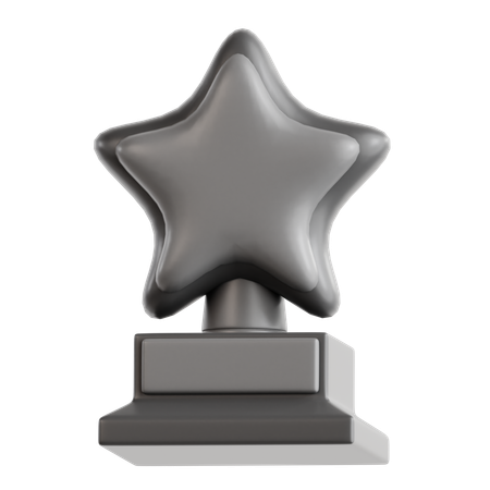 Prêmio troféu estrela  3D Icon