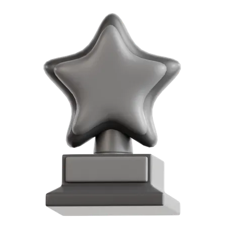 Prêmio troféu estrela  3D Icon