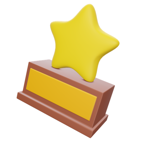 Premio estrella  3D Illustration