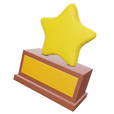 Premio estrella  3D Illustration