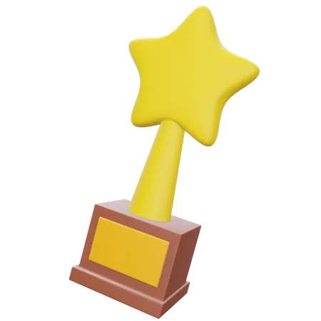 Premio estrella  3D Illustration