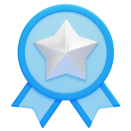 Premio insignia estrella  3D Icon