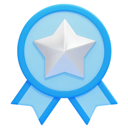 Premio insignia estrella  3D Icon