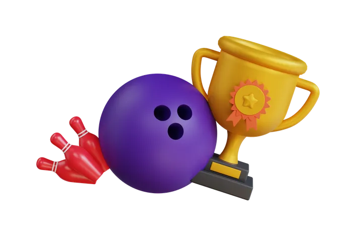 Premio del juego de bolos  3D Icon