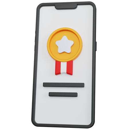 Prêmio de medalha on-line  3D Icon