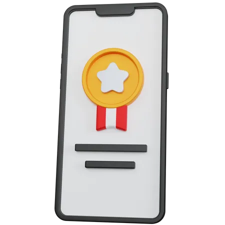 Prêmio de medalha on-line  3D Icon