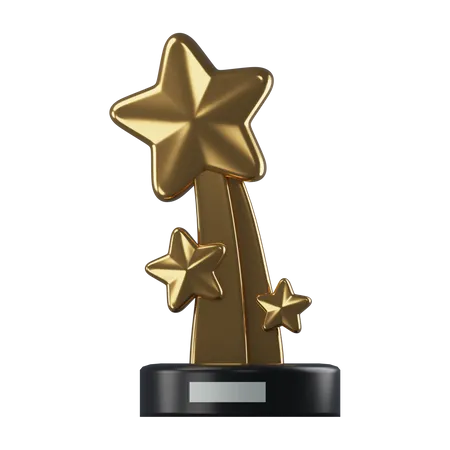 Premio de película estrella  3D Icon