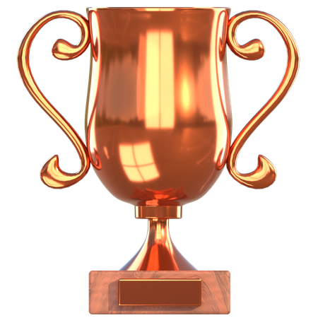 Premio trofeo de bronce  3D Icon